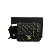 Chanel Classic Flap Mini Square Black Bag